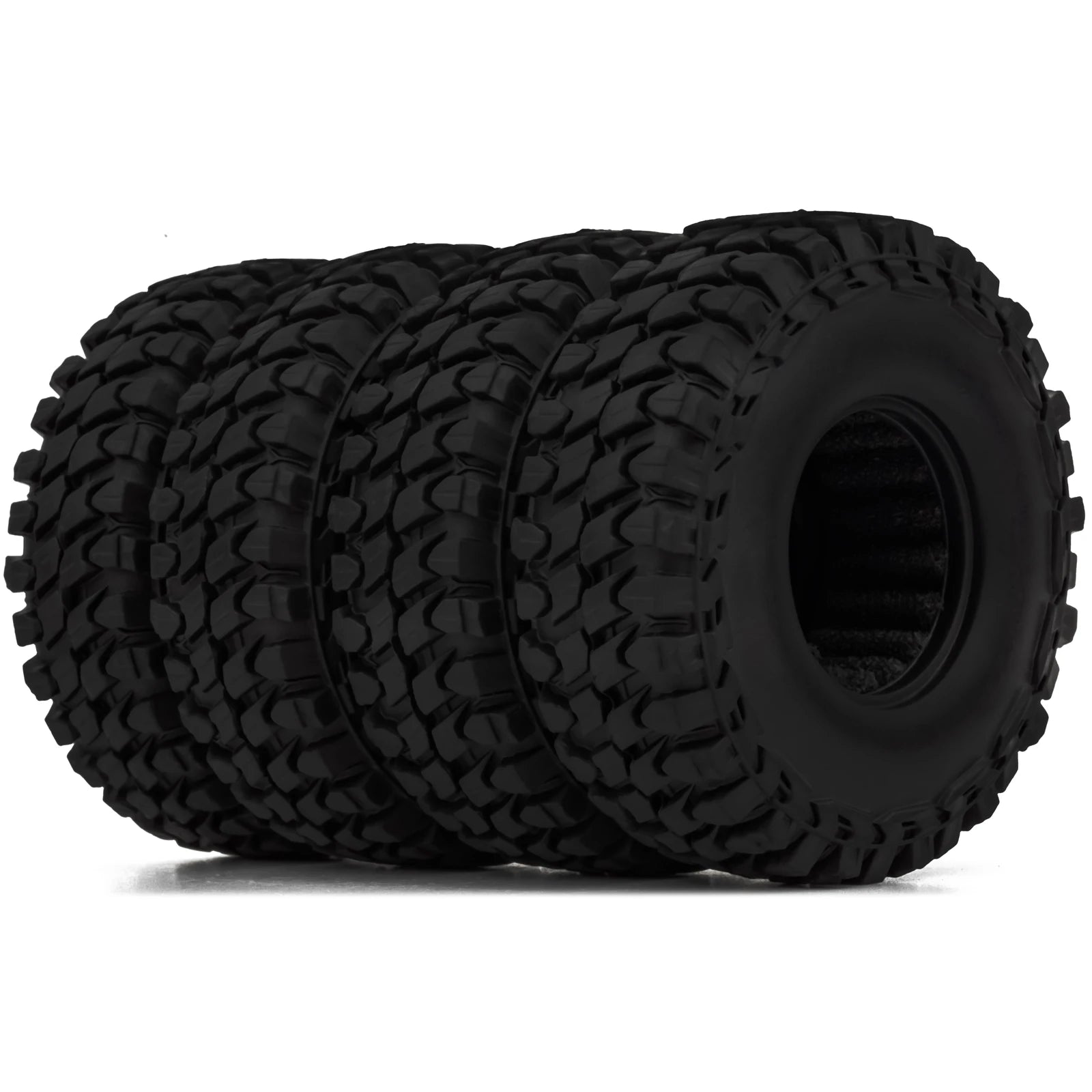 RCXAZ 54mm Soft Rubber Tires (1.0") for 1/18 & 1/24 RC Crawlers – SCX24/TRX-4M Upgrade