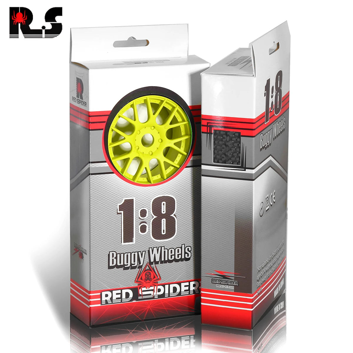 4pcs 110mm 1/8 Off-Road Buggy Tires with 17mm Hex – Fits ARRMA Typhon, Talion, Traxxas, Redcat, Losi, Kyosho, HPI, HSP, VRX