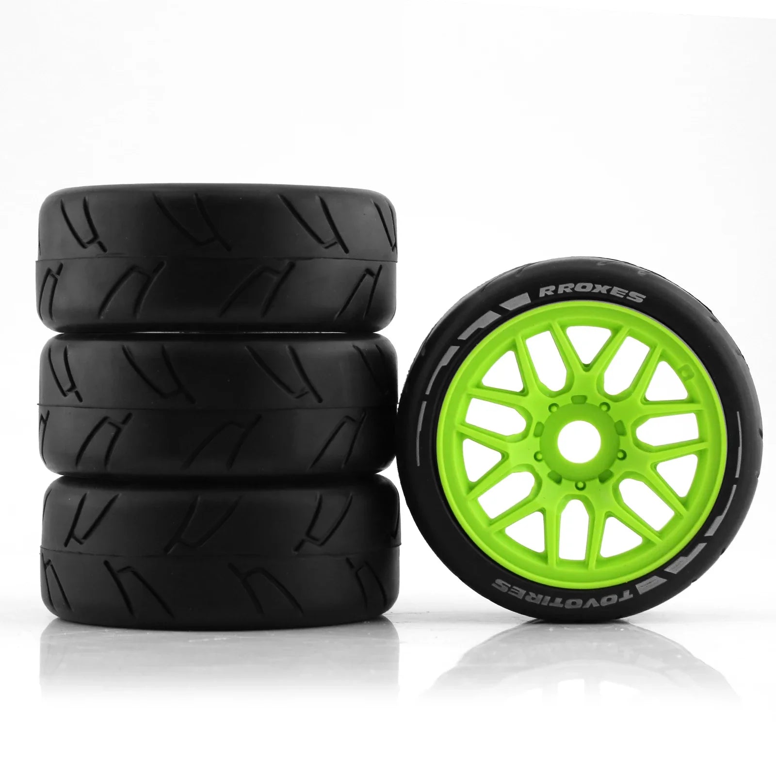 4pcs 103mm 1/8 Off-Road Buggy Tires with 17mm Hex for ARRMA, Traxxas, Redcat, Losi, Kyosho & More