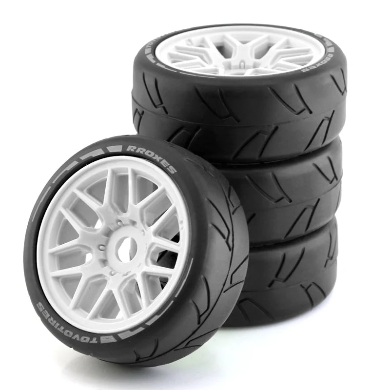 4pcs 103mm 1/8 Off-Road Buggy Tires with 17mm Hex for ARRMA, Traxxas, Redcat, Losi, Kyosho & More