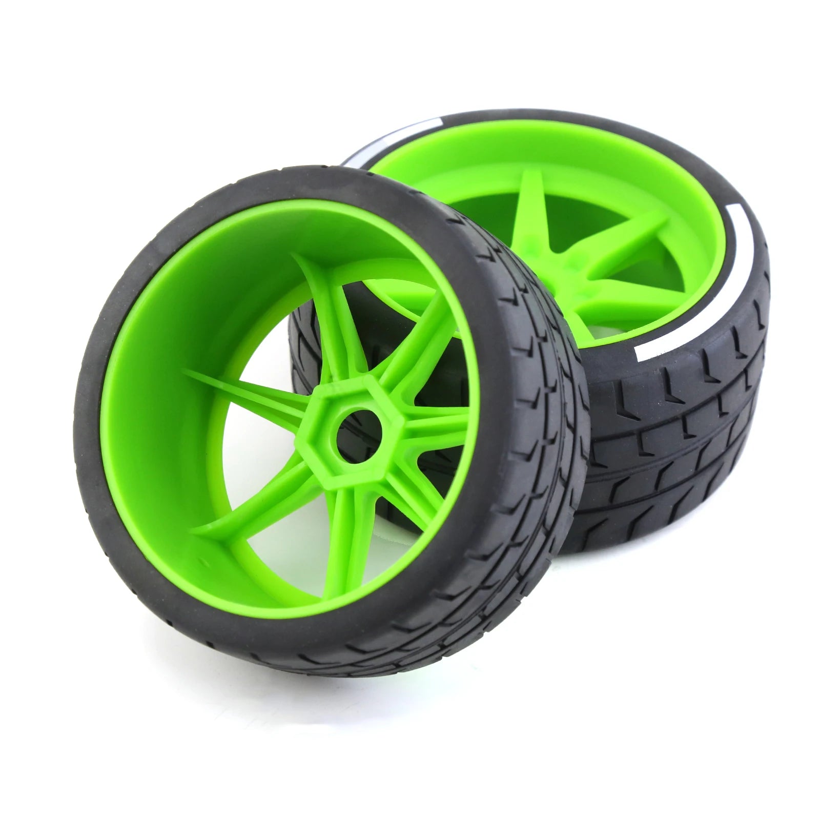 4Pcs 17mm Hex Tires for ARRMA 1/7 Firebird, FELONY, Mustang GT – Flat Racing & Highway Use