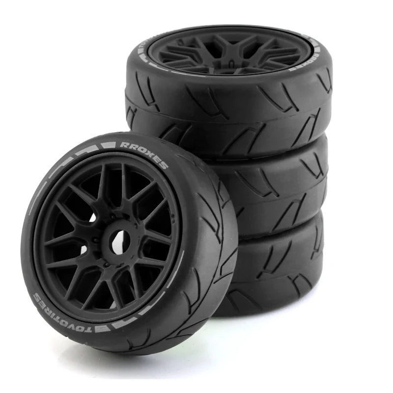 4pcs 103mm 1/8 Off-Road Buggy Tires with 17mm Hex for ARRMA, Traxxas, Redcat, Losi, Kyosho & More