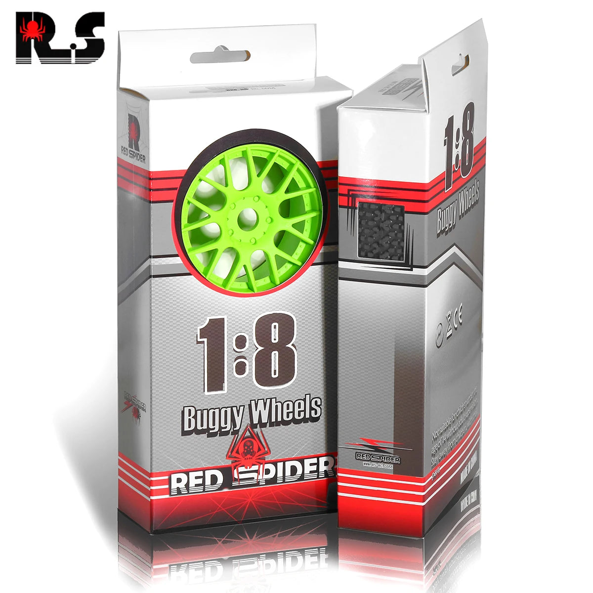 4pcs 110mm 1/8 Off-Road Buggy Tires with 17mm Hex – Fits ARRMA Typhon, Talion, Traxxas, Redcat, Losi, Kyosho, HPI, HSP, VRX