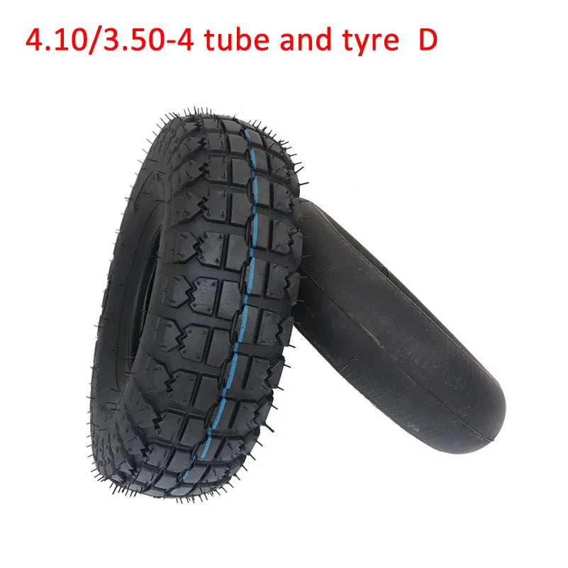 4.10/3.50-4 Tire & Inner Tube Set for Electric Tricycle, Scooter, Trolley, Warehouse Cart