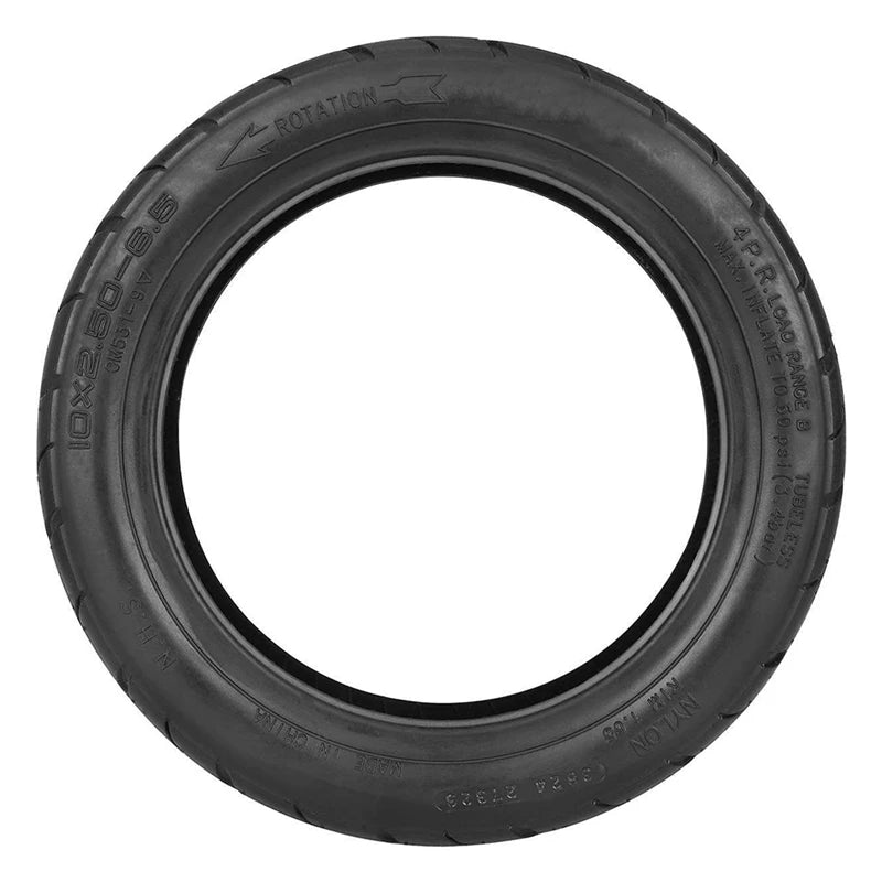 10x2.50-6.5 Thick 4-Layer Vacuum Tire for 10-Inch Electric Scooters & Balance Cars